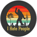 I HATE PEOPLE SASQUATCH SILVER CARBON FIBER TIRE COVER