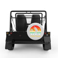 I HATE PEOPLE SASQUATCH WHITE CARBON FIBER TIRE COVER FOR MOKE