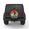 I HATE PEOPLE SASQUATCH BLACK CARBON FIBER TIRE COVER