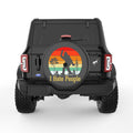 I HATE PEOPLE SASQUATCH BLACK CARBON FIBER TIRE COVER