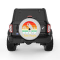 I HATE PEOPLE SASQUATCH SILVER CARBON FIBER TIRE COVER