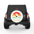 I HATE PEOPLE SASQUATCH WHITE TIRE COVER