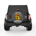 I LIVE FOR TACOS AND TEQUILA BLACK CARBON FIBER TIRE COVER