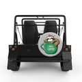 I NEED COFFEE SLOTH SILVER CARBON FIBER TIRE COVER FOR MOKE