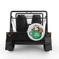 I NEED COFFEE SLOTH WHITE CARBON FIBER TIRE COVER FOR MOKE