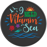 I NEED VITAMIN SEA BLACK CARBON FIBER TIRE COVER