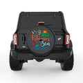 I NEED VITAMIN SEA BLACK TIRE COVER