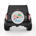 I NEED VITAMIN SEA SILVER CARBON FIBER TIRE COVER