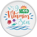 I NEED VITAMIN SEA WHITE TIRE COVER