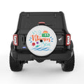 I NEED VITAMIN SEA PEARL  WHITE CARBON FIBER TIRE COVER