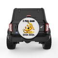 I PEEL GOOD PEARL  WHITE CARBON FIBER TIRE COVER