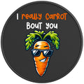 I REALLY CARROT BOUT YOU PEARL  WHITE CARBON FIBER TIRE COVER