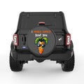 I REALLY CARROT BOUT YOU BLACK CARBON FIBER TIRE COVER