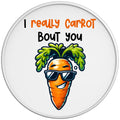 I REALLY CARROT BOUT YOU WHITE TIRE COVER