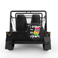 I SCREAM FOR ICE CREAM BLACK CARBON FIBER TIRE COVER FOR MOKE