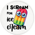 I SCREAM FOR ICE CREAM BLACK TIRE COVER