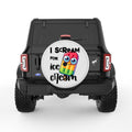 I SCREAM FOR ICE CREAM PEARL  WHITE CARBON FIBER TIRE COVER
