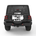 I USE MY HORN A LOT BLACK CARBON FIBER TIRE COVER