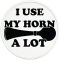 I USE MY HORN A LOT PEARL  WHITE CARBON FIBER TIRE COVER