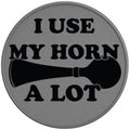 I USE MY HORN A LOT SILVER CARBON FIBER TIRE COVER
