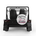 I WILL GET OVER IT WHITE CARBON FIBER TIRE COVER FOR MOKE