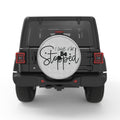 I WILL NOT BE STOPPED WHITE TIRE COVER