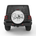 I WILL NOT BE STOPPED BLACK TIRE COVER