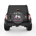 I WILL GET OVER IT BLACK CARBON FIBER TIRE COVER