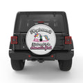 I WILL GET OVER IT SILVER CARBON FIBER TIRE COVER