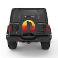 ID RATHER BE SQUATCHING PEARL  WHITE CARBON FIBER TIRE COVER