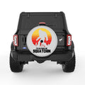 ID RATHER BE SQUATCHING SILVER CARBON FIBER TIRE COVER