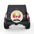 ID RATHER BE SQUATCHING PEARL  WHITE CARBON FIBER TIRE COVER