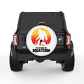 ID RATHER BE SQUATCHING WHITE TIRE COVER