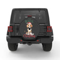 ILL BEAGLE FOR CHRISTMAS BLACK CARBON FIBER TIRE COVER
