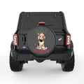 ILL BEAGLE FOR CHRISTMAS BLACK CARBON FIBER TIRE COVER