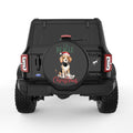 ILL BEAGLE FOR CHRISTMAS BLACK TIRE COVER
