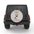 ILL BEAGLE FOR CHRISTMAS WHITE TIRE COVER