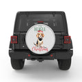 ILL BEAGLE FOR CHRISTMAS SILVER CARBON FIBER TIRE COVER