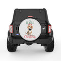 ILL BEAGLE FOR CHRISTMAS PEARL  WHITE CARBON FIBER TIRE COVER