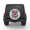 IM A DAD GRANDPA AND A VETERAN WHITE TIRE COVER