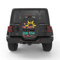 IM JUST HERE FOR THE TAN PEARL  WHITE CARBON FIBER TIRE COVER