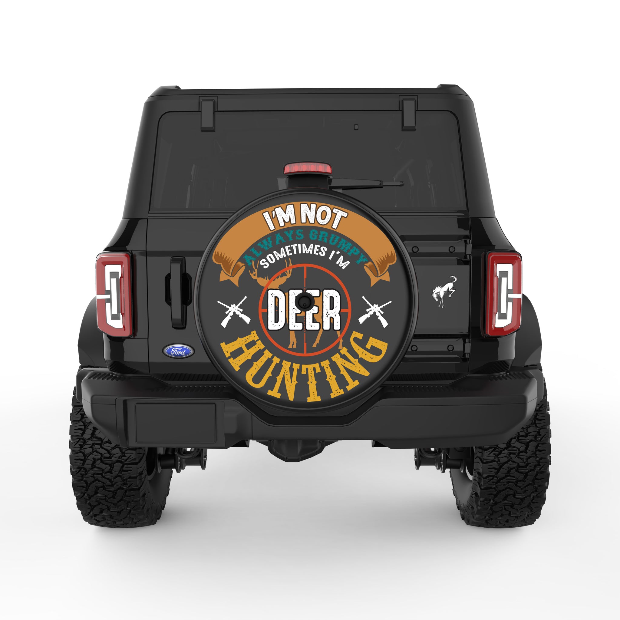 Im Not Always Grumpy Tire Cover For Ford Bronco| Four Wheel Covers