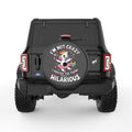 IM NOT CRAZY UNICORN BLACK CARBON FIBER TIRE COVER