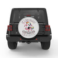 IM NOT CRAZY UNICORN SILVER CARBON FIBER TIRE COVER