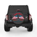 INDEPENDENCE DAY FLAGS BLACK TIRE COVER