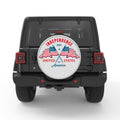 INDEPENDENCE DAY FLAGS BLACK TIRE COVER