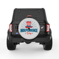 INDEPENDENCE DAY HAT SILVER CARBON FIBER TIRE COVER