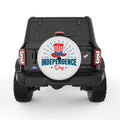 INDEPENDENCE DAY HAT PEARL  WHITE CARBON FIBER TIRE COVER