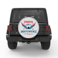 INDEPENDENCE DAY ROCKETS SILVER CARBON FIBER TIRE COVER