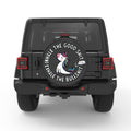 INHALE THE GOOD PEARL  WHITE CARBON FIBER TIRE COVER